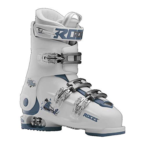 Roces Adjustable Idea Up Ski Boots White-Teal Size 22.5-25.5 #TOP15