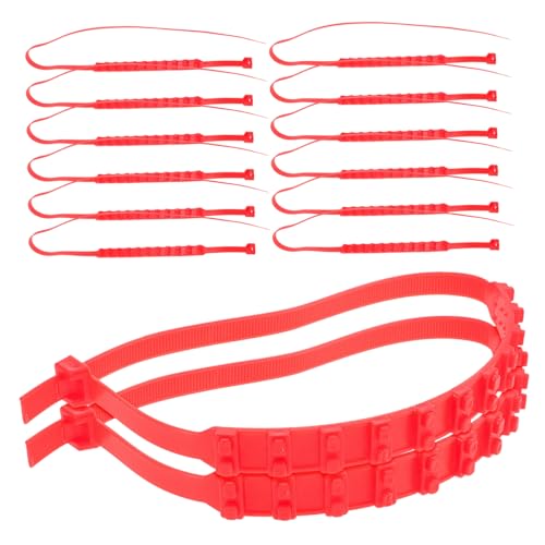 ABOOFAN Straps Car Anti-skid Chain 20pcs Reusable Tire Chains for Snow Traction Kit