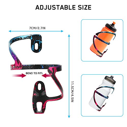 image for Ideashop Bike Water Bottle Holder, 2Pack Aluminum Alloy Lightweight Bi