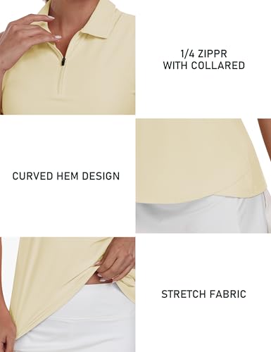 Image of AIRIKE Golf Polo Shirts for Women Sleeveless Summer Sports Athletic Fashionable Workwear-Quick Dry Womens Tank Tops