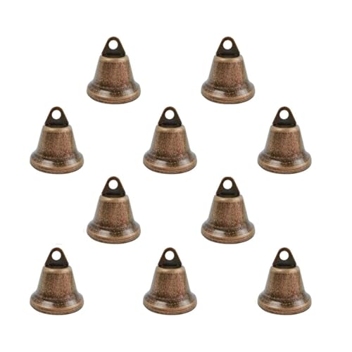 10 PCS Clochettes Vintage en Bronze Antique - pour Décoration Maison, Noël, Carillons Éoliens DIY, Arbres de Noël, Suspensions Décoratives - Accessoires...