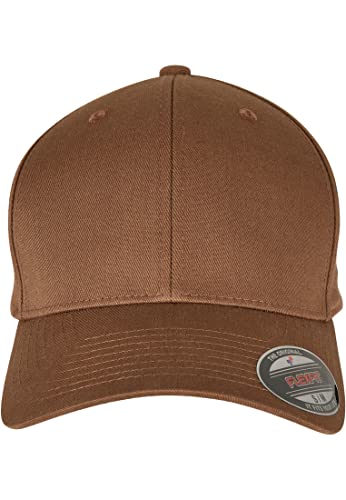 Flexfit Unisex Wooly Combed Baseballkappe, Youth, Coyote/Brown – Ansicht 3