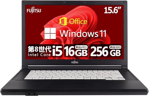�y�����ςݕi�z FUJITSU �m�[�g�p�\�R�� FMV�V���[�Y/15.6�^/Win 11/MS & Office 2019/��8����i5-8250U/����WIFI/USB 3.0/HDMI�Ή�/DVD�h���C�o/�����ݒ�� (4)��8����Corei5/RAM