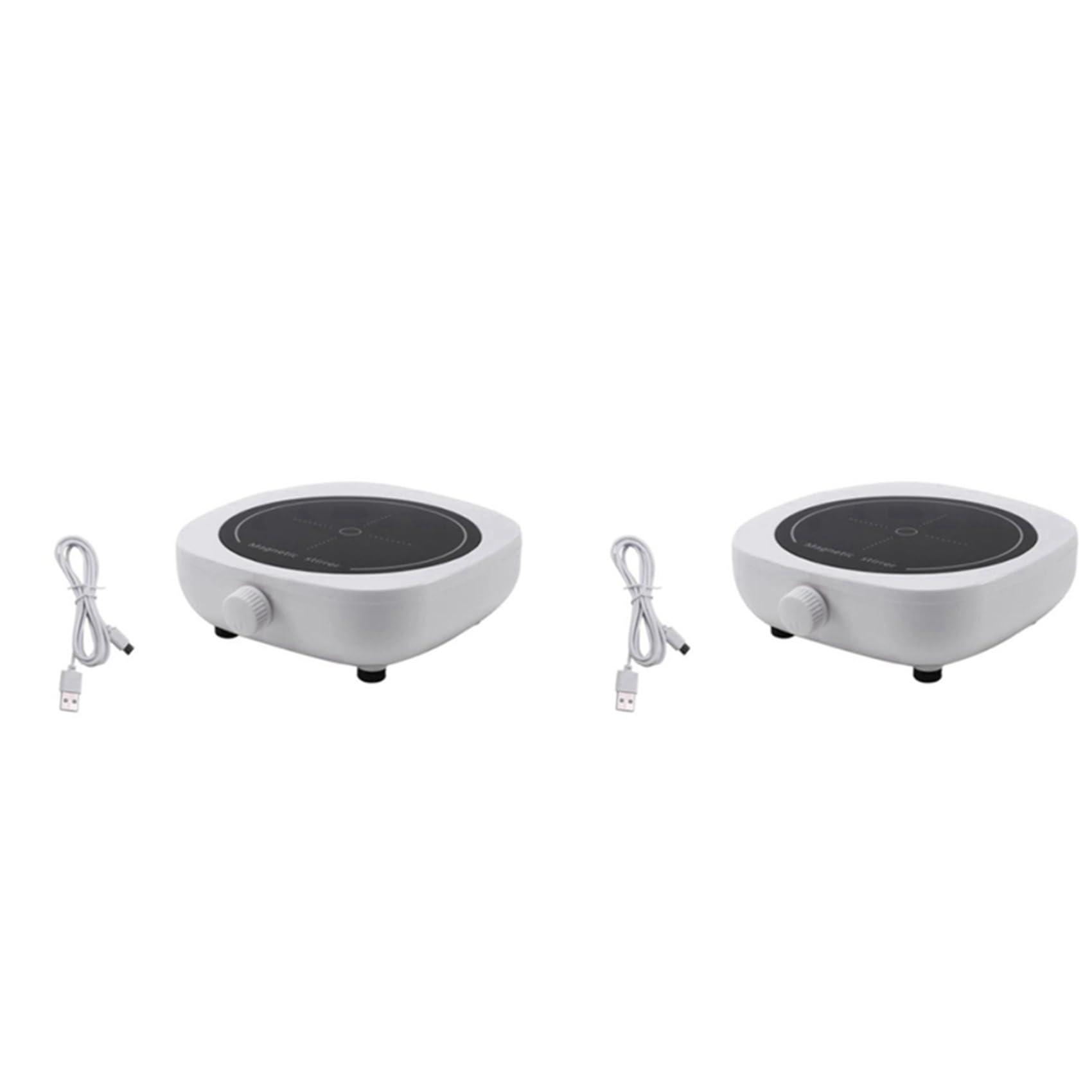 Hndhbfgrt 2X Magnetic Stirrer Mini Lab Stir Mixer Portable Stirrer Plate for Laboratory