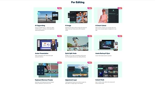 Image of [Version] Filmora Video Editor Lifetime Plan - 1 Device | AI Video Editing Software | Transferable to new System (Version 13, PC)