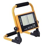Color de luz: Blanco frío Proyector LED, 100W solar/con batería recargable + emergencia + power bank, Blanco frío