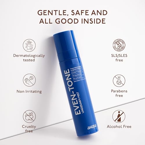 Image of Asaya Even Tone Underarm Mist | Lightweight Spray for Underarm Pigmentation Removal & Odour Control | Even Tone Underarm Mist for Dark Underarms | 100 ml