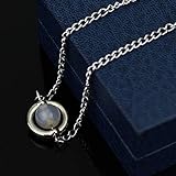 Menge: 1 Stück Feidiao Twilight Moonstone Bella Meadow Run Anhänger Halskette Damenmode Film Schmuck Breaking Dawn Halskette