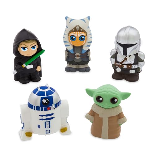 Image of Disney Store Official Bath Set (Star Wars: The Mandalorian) - Kids Bathtub Accessories - Includes Beloved Disney Characters - Colorful and Fun Bath Time Toys for Kids - Suitable for All Ages