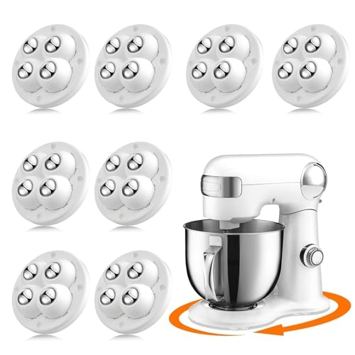 TRVL FIELDER Self Adhesive Caster Wheels Appliance Slider Rollers 8 Pcs