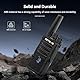 Retevis RT668H Walkie Talkie, Funkgerät mit Verstecktem Display, Wiederaufladbarer Typ-C 1200 mAh, VOX, Rauschsperre, Robust, Walki Talki für Familienreiten, Geschenk (Schwarz, 2 Stück)