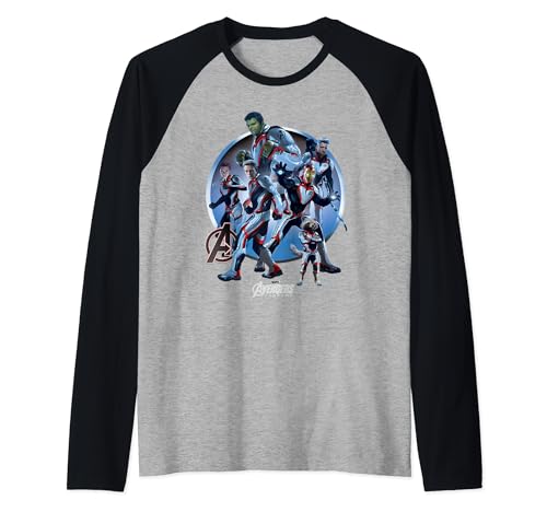 T-shirt Avengers Endgame Quantum Suit coupe raglan confortable anti-déformation