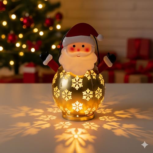 Décorations de Noël solaires extérieures Père Noël lanterne étanche