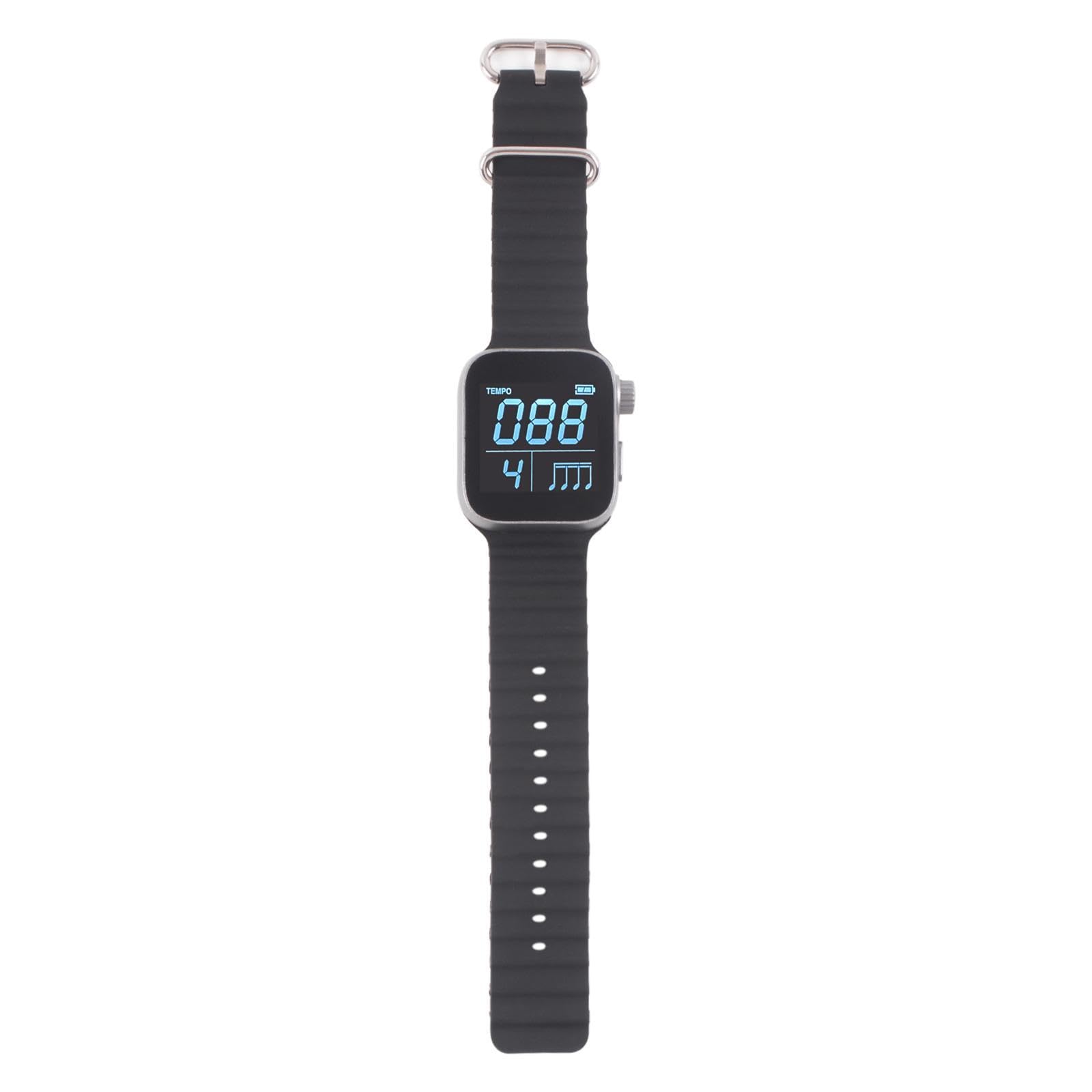 LOVIVER Montre Métronome Portable, Montre Métronome à Vibrations Volume Réglable, Battement Tap Beat Tempo Métronome Électronique pour Batterie Piano