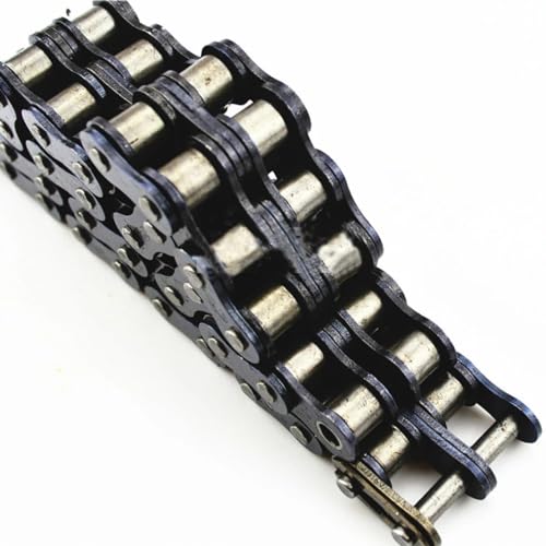 1Pcs Steel Roller Chain, 04C 06B 08B 10A Industrial Drive Chain 2 Points 3 Points 4 Points 5 Points MINGPING (Size : 08A-1 single-row1.5M)