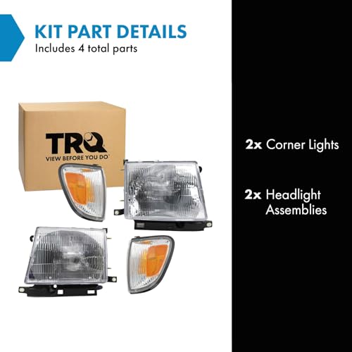 Kit 4 Piezas Luces Frontales Toyota Tacoma Compatible 1997-2000 miniatura 2