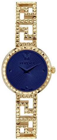 レディース腕時計、V-CODE LADYシリーズ、ケース径36mm、レディース用ゴールドバンド（青い文字盤） [並行輸入品]
