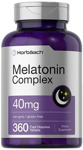 Horbach Melatonin 40mg Complex | 360 Fast Dissolve Tablets