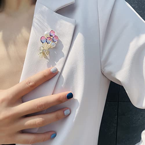 Image of Elegant Pearl Flower Designer Brooch Pins Broches Costume Jewelry For Women Fashion Christmas Gift