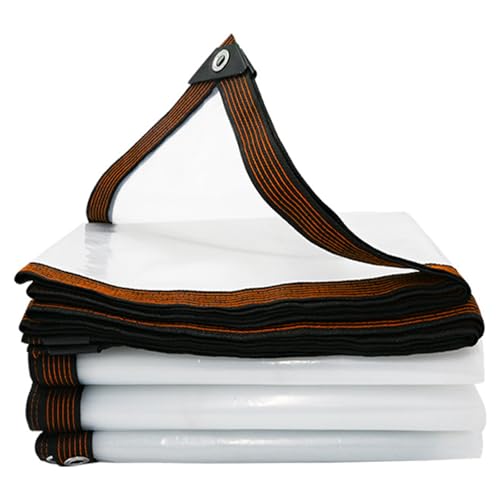 Lona transparente con ojales antidesgarros para cubrir madera humeda 2