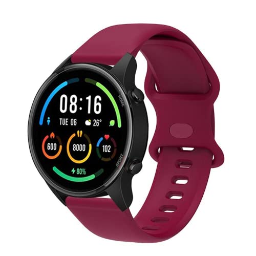 Image of 20mm Soft Silicone Nato Strap Replacement Belt Band For Fastrack Reflex Vybe Smart Watch Straps [ Not for any Other Model]