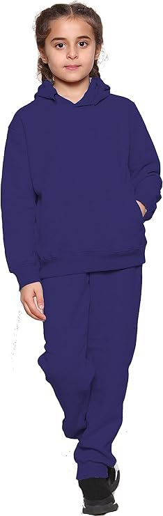 GW CLASSY OUTFIT Survêtement pour garçons et enfants - Avec capuche - Imprimé Commando - Uni - Avec pantalon de jogging - Pour le sport et le sport - Pour filles