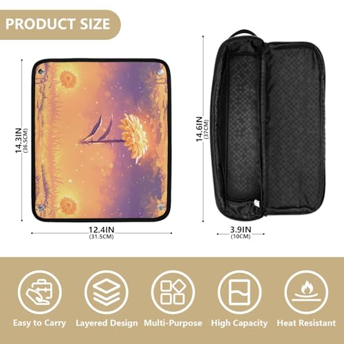 Bolsa de viaje para planchas de pelo resistente al calor miniatura 4