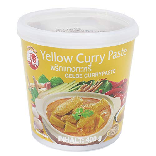 Cock Gelbe Currypaste Scharfe Würzpaste für asiatische Gerichte (400g Dose) Cover