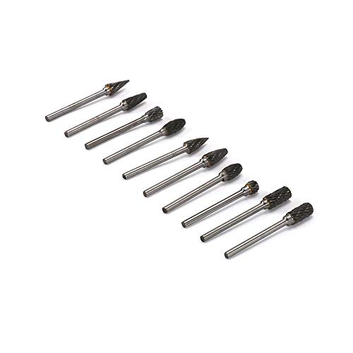 Set de 10 fresas de carburo de tungsteno 3mm miniatura 5