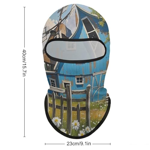 Balaclava Rural Blue Valley Warehouse para Hombres y Mujeres, Protección Solar, Transpirable, Máscara de Cabeza Completa para Senderismo, Ciclismo, Correr, Conducción miniatura 2
