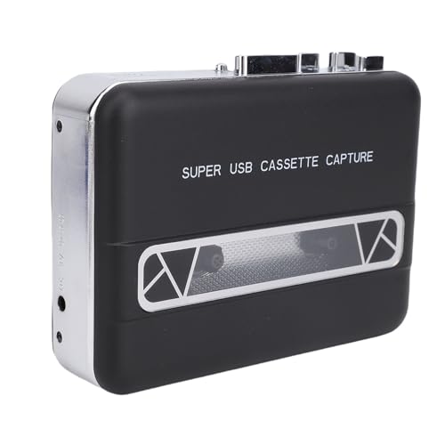 Yanmis Reproductor de Cinta de Casete Portátil Convertidor de MP3 Calidad de Sonido Clara para Amantes de la Música Material Color Cantidad