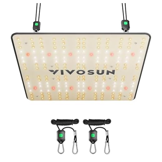 VIVOSUN VS1000 LED Grow Light with Full Spectrum Diodes & Sosen Driver Dimmable Lights Sunlike for Indoor Plants Seedling Veg and Bloom Lamps for 2x2/2x4 Tent