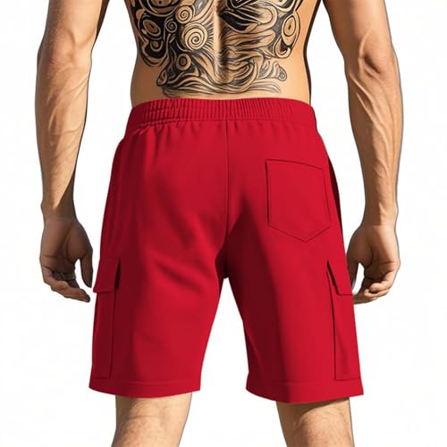 Image of Men's Hiking Shorts Tactical Quick Dry Work Cargo Shorts Summer Knee Length Pants Summer Fashion Casual Clothes