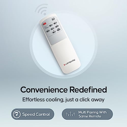 Image of LONGWAY Creta P1 600 mm /24 inch Ultra High Speed 4 Blade Anti-Dust Decorative Star Rated Remote Controlled Ceiling Fan 2 Years Warranty (Golden, Pack of 1)