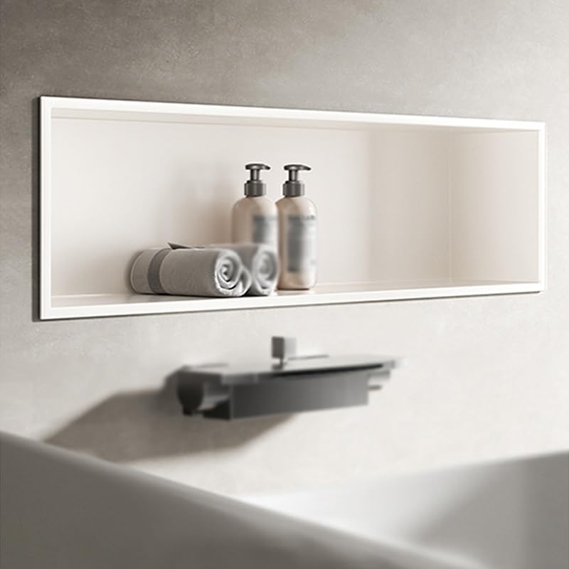 Niche de douche étanche avec rangement LED et structure inox