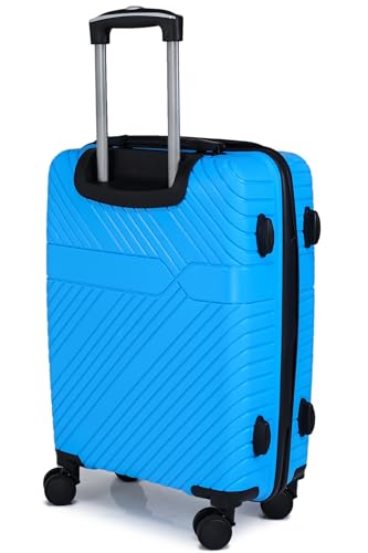 Image of ACEPACK Dawn Small Size Lightweight Luggage - Recyclable Polypropylene, Anti-Theft Double Safety Zipper, Built-in Number Lock, 3-Year Warranty (20,Aquarius Teal)