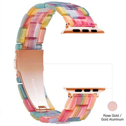 Image of Light House Apple Watch Bands-Fashion Lightweight Resin iWatch Bands for Women Men 38mm /40mm /41mm /42mm(Series 11 10), 49mm /46mm /45mm /44mm /42mm(S 3 2 1), Compatible with Apple Watch Series 11 SE 10 9 8 7 6 5 4 3 Ultra