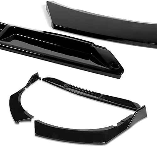 5pcs Combo Painted Black Front Bumper Body Kit Lip + Side Skirt Extensions Diffuser Compatible with 2021-2024 Toyota Camry SE XSE 2022 2023