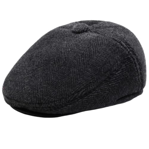 Béret épais chaud pour hommes avec protège-oreilles rétractables