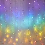 ★ Party Deko ★ Dieses lichterketten vorhang ist die beste Wahl für Hochzeitsdekoration, Geburtstagsdekoration, Halloween Dekoration, Deko Hochzeit, Gartenparty Deko，Sie können den geführten Lichtervorhang auf Pavillon, Betthimmel, Wand, Wandteppich und Zelt dekorieren,Balkon, weihnachtsdeko fenster,Garten.