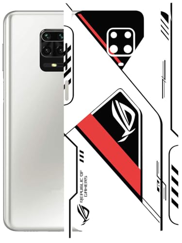 Image of AtOdds - Full Body Back Screen Guard Protector Film - Lamination Wrap Skin Sticker Compatible with REDMI Note 9 PRO MAX | Scratchproof Matte Finish (RogRed)