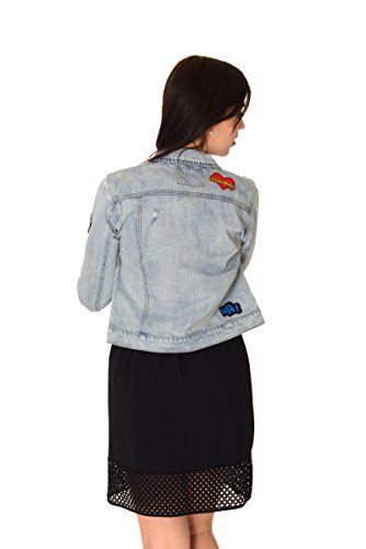 Only Onlchris LS Badge DNM Jacket Bj Giacca Donna