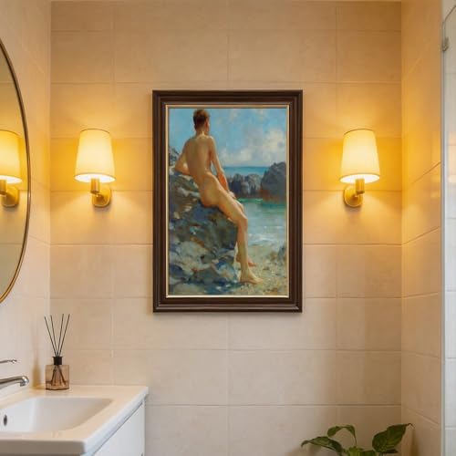The Bather par Henry Scott Tuke décoration murale poétique