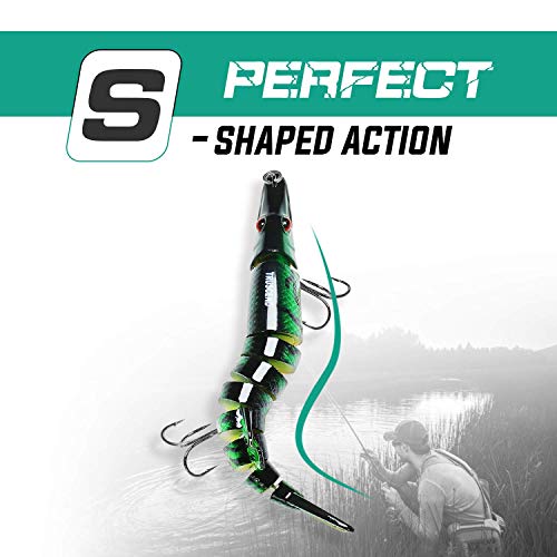 TRUSCEND visserij kunstaas voor snoek forel baars Multi Jointed Swimbaits langzaam zinken Bionic zwemmen kunstaas Bass zoetwater zoutwater visserij kunstaas Kit levensechte visserijgiften voor mannen - Image 6