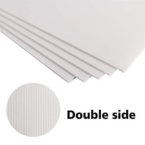 image for T-SIGN Corrugated Plastic Sheet for Indoor and Outdoor Use - 3/16 Inch