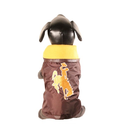 NCAA Wyoming Cowboys All Weather-Resistant Protective Dog Outerwear, Large