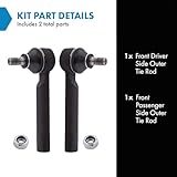 Front Outer Tie Rod End Pair Set of 2 Left & Right For Subaru Legacy Impreza