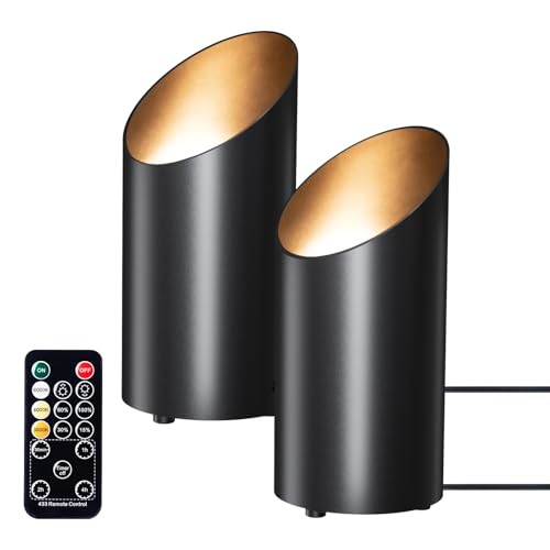 Brightown 2 Pack Uplights Indoor Floor Can Lights - 6000K LED Up Lights with Remote and Timer, 3 Color Temperatures and Dimmable Uplighting Spotlights for Dark Corner Sofa House Plant Picture