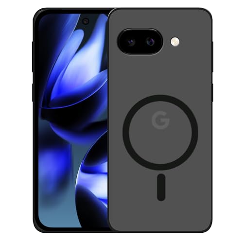 Image of amazon basics Luxury Paper Thin Case Cover for Google Pixel 9A 5G | Matte Finish | Compatible with magsafe | (Black, Google Pixel 9A 5G)