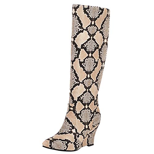 thigh high snakeskin boots